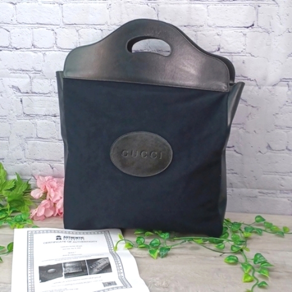 Gucci Vintage Logo Handle Tote - Picture 1 of 12